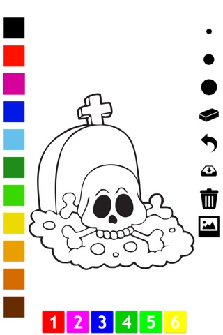 Artsy Halloween Coloring Book for children screenshot 3