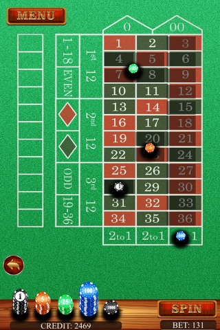 American Roulette Table Top Gambling Game screenshot 2