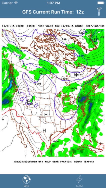 WeatherMaps - Swipe Through The Latest Model Runs