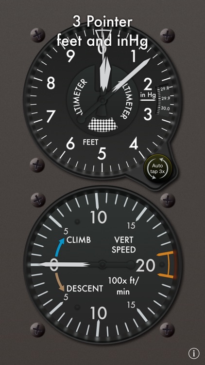 MSL - Aviation Altimeter and VSI for iPhone 6 or 6 Plus