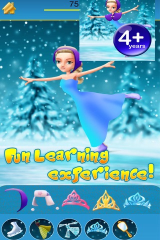 My Ice Skating Snow Princesses Draw And Copy Game - Free App screenshot 2