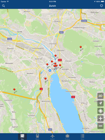 チューリッヒオフライン地図 - 市メトロエアポートのおすすめ画像1