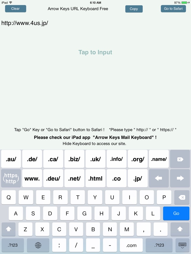 Arrow Keys URL Keyboard Free(圖1)-速報App