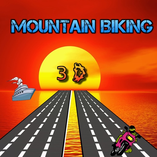 Mountain Biking 3d icon