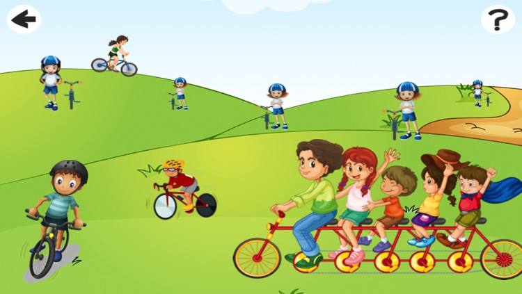 A Bicycle ride: learning game for children with cycles screenshot-3