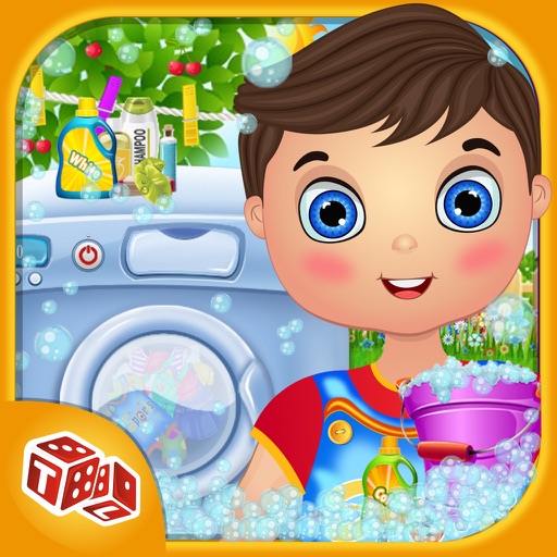 Baby Clothes Kids Laundry Time - Washing & Dry Cleaning Mommy’s Little Helper iOS App
