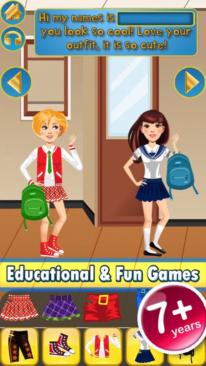 My Own Design Club Interactive High School Life Dress Up Story Book - Free App