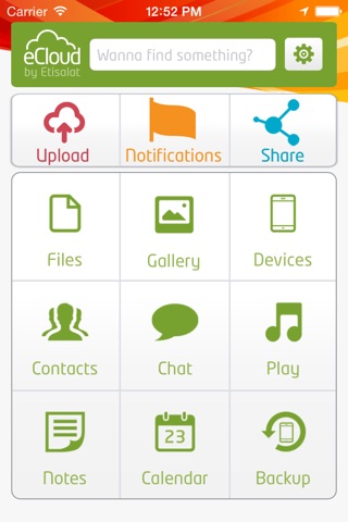 eCloud screenshot 2