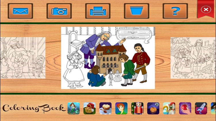 The Nutcracker and the Mouse King. Coloring book for children
