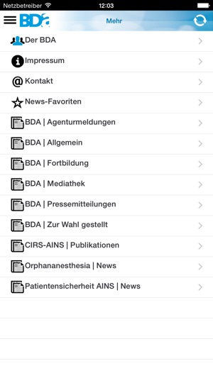 BDA – die App des Berufsverbandes Deutscher Anästhesisten(圖4)-速報App