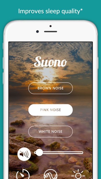 Suono Noise Masking - Soothing white, pink, and brownian noise to aid power napping, meditating, chilling and concentrating screenshot-3
