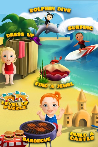 Sweet Baby Girl Beach Picnic – Kids Grill Burger Party, Dress Up and Decoration Game screenshot 4