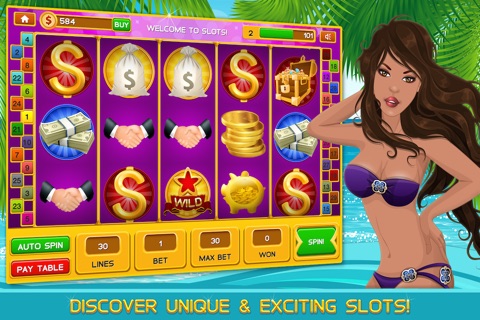 Caribbean Vacation Casino Slots FREE - The Big Bonus Vegas Slot Machine Game screenshot 2