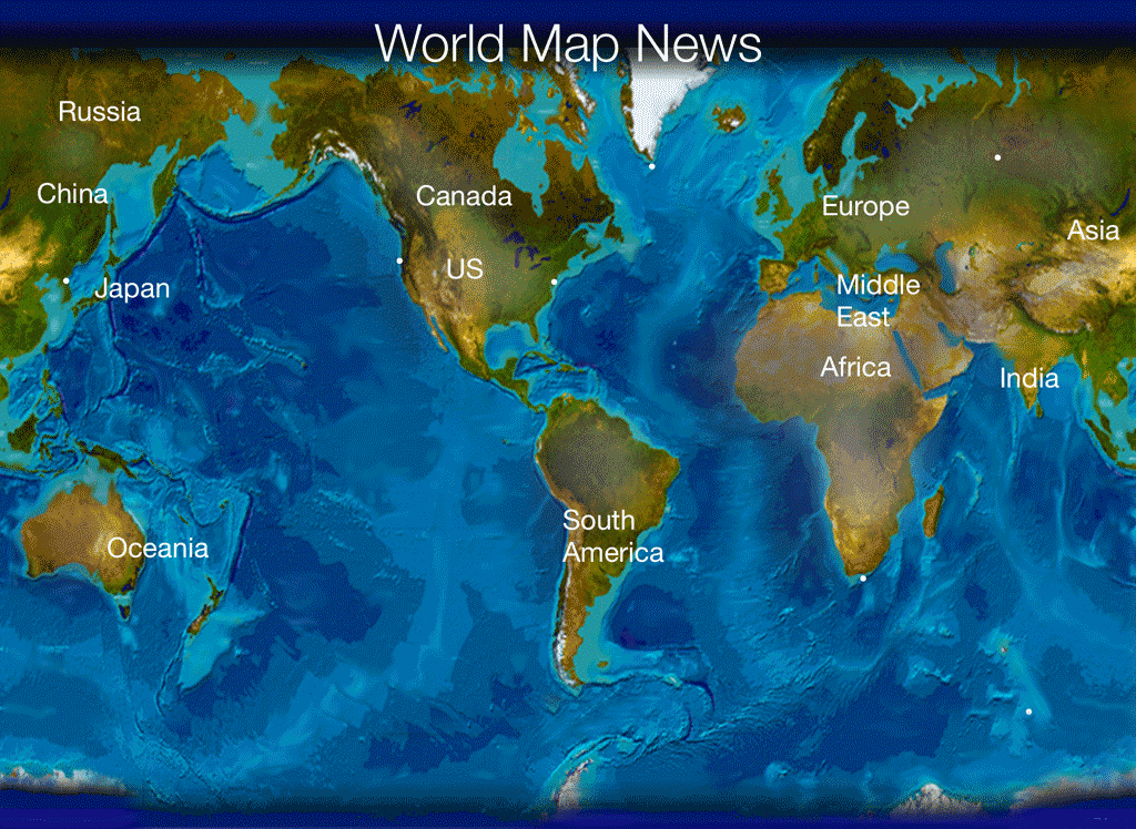 应用截图 ipad world map news for immediate news headlines and
