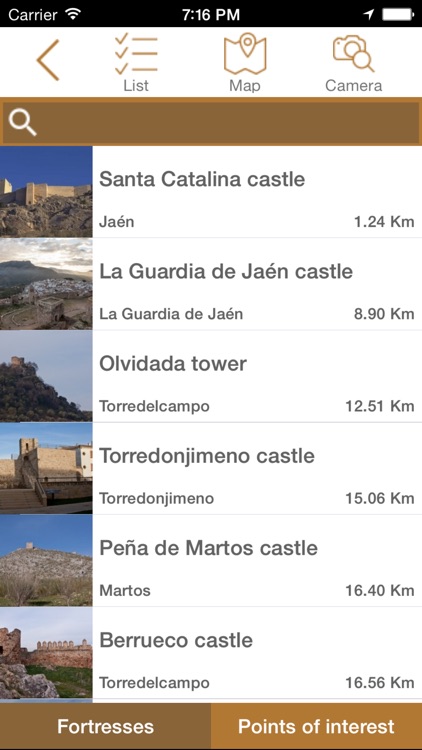 Castles and fortresses of Jaén province