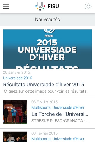 FISU - Application officielle screenshot 3