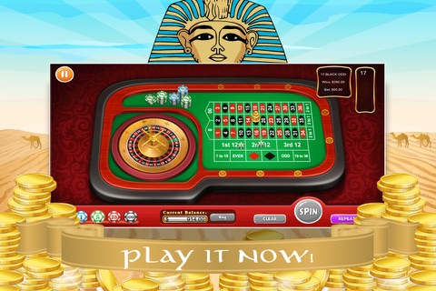 Pharaoh Roulette HD - Online Vegas Casino-style Deluxe Board screenshot 3