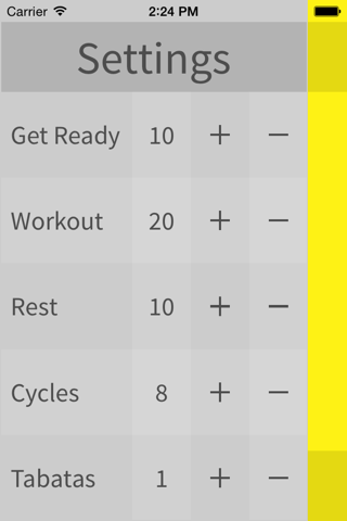 Tabata Timer: Easy-to-Use Workout Stopwatch screenshot 3