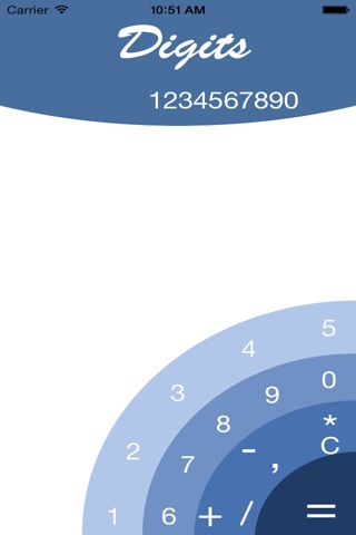 Digits - easy calculating on a huge screen screenshot 3