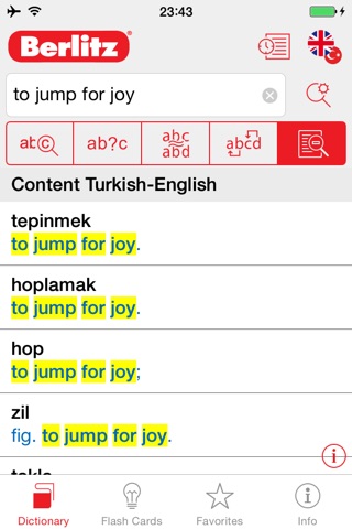 Turkish - English Berlitz Standard Dictionary screenshot 2