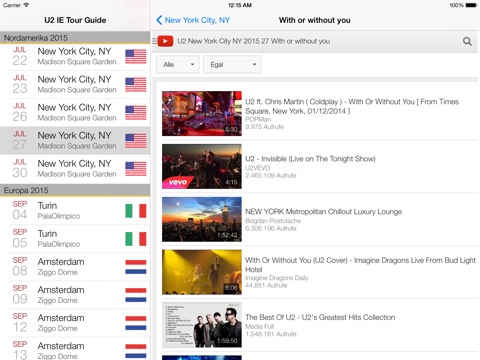 U2 IE Tour Guide iPad screenshot 3