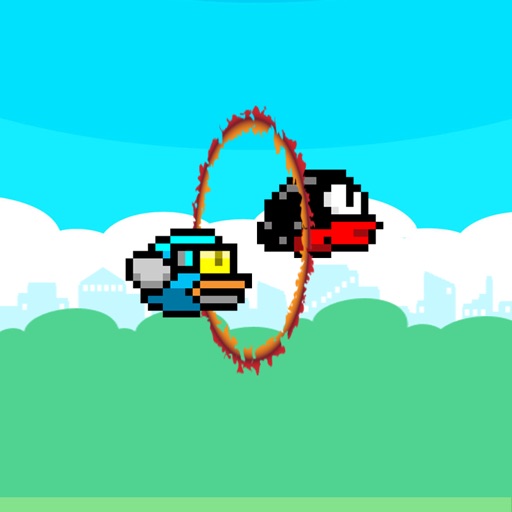 Flappy 2 Circus - Players Cross The Fire Rings iOS App