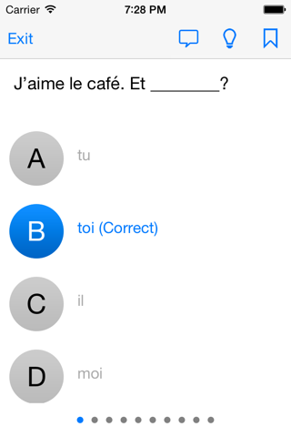 French tests screenshot 2