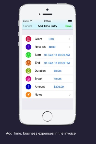 Time Tracker Time invoice pdf screenshot 3