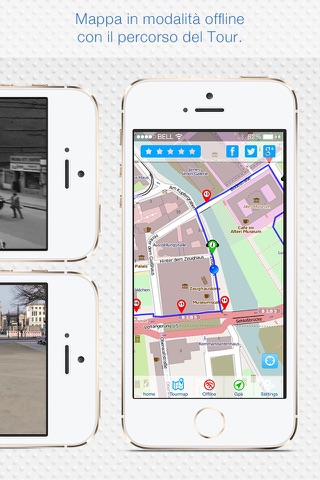 Berlino guida giro della città in bicicletta: Tour GPS Multimeda guidata video audioguida senza internet Mappa Offline - SD screenshot 3