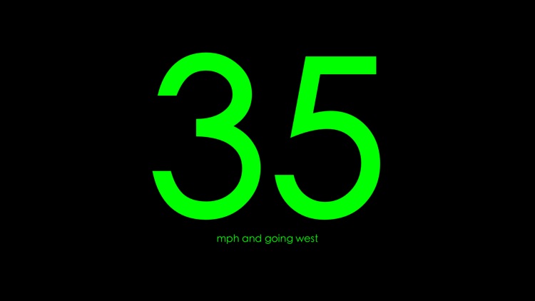 Speedometer HUD - Speed in the Windshield