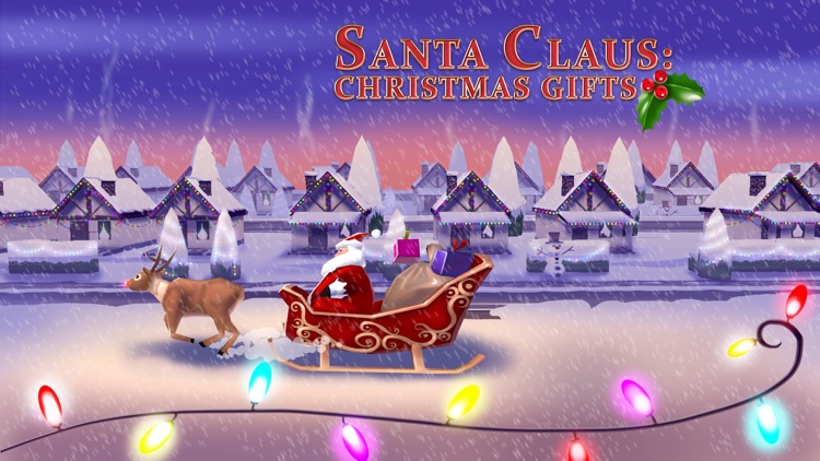 A Santa Claus: Christmas Gifts Free - 3D Sleigh Driving Game with Cartoon Graphics for Everyone