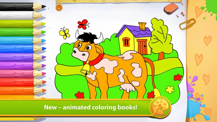 Farm Animals - Living Coloring