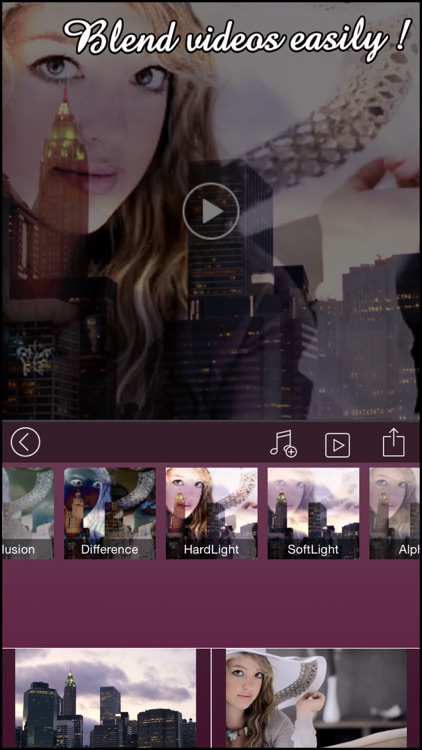 VideoBlend Pro : Blend or overlay videos to make beautiful video effects