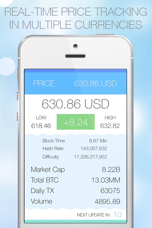 Bitsoup - Real Time Bitcoin BTC Price Ticker and News Feed Tracker screenshot 3