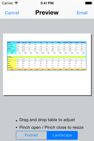 Spreadsheet touch: For Excel style spreadsheets screenshot 4