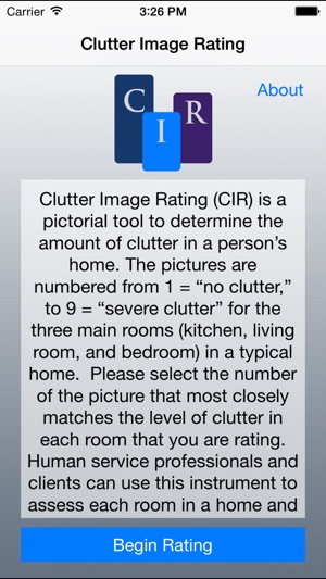 Clutter Image Rating