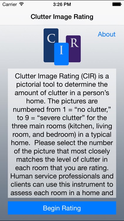 Clutter Image Rating