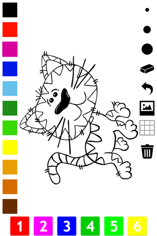 A Coloring Book for Little Children: Learn to draw and color cat and kittens screenshot 3