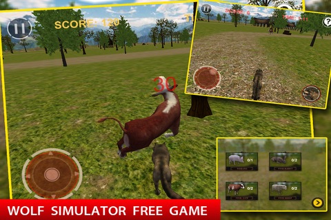 Wolf Simulator 3D Game screenshot 3