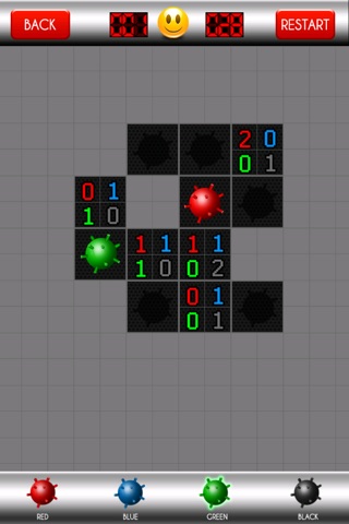 MineSweeper - 4 Colored Bombs Logic screenshot 2