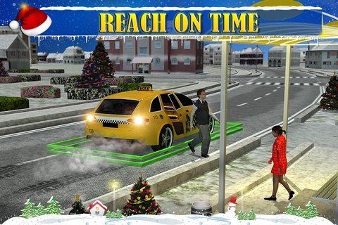 Christmas Taxi Duty 3D screenshot 4