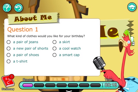 English for kids 3: Colours & Clothes by Mingoville - 13 fun language learning games and activities for children screenshot 2