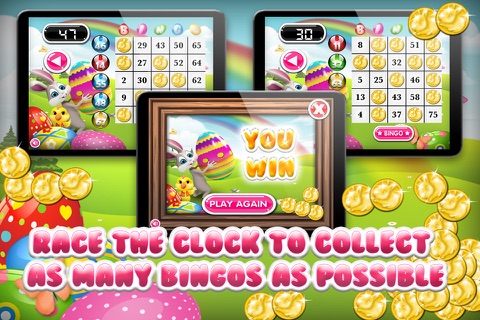 Happy Easter with Bunny and Eggs Bingo Pro - Tap the fortune ball to win the lotto prize screenshot 4