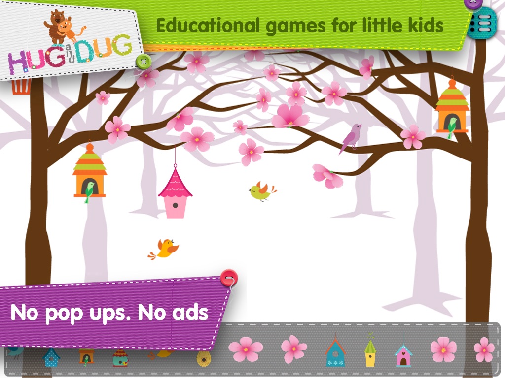HugDug Trees - Kids make trees & forests with amazing stickers art screenshot 4