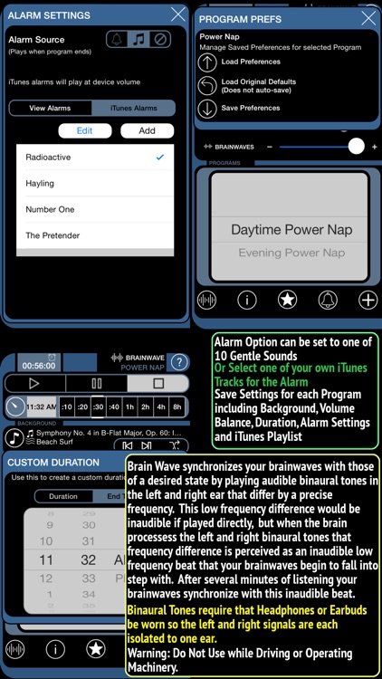 Brain Wave Power Nap - Advanced Binaural Brainwave Entrainment with Ambient Backgrounds and iTunes Music Mixing