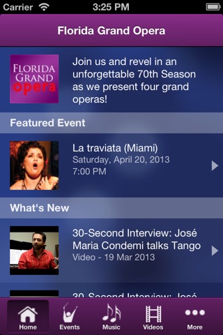 Florida Grand Opera screenshot 2