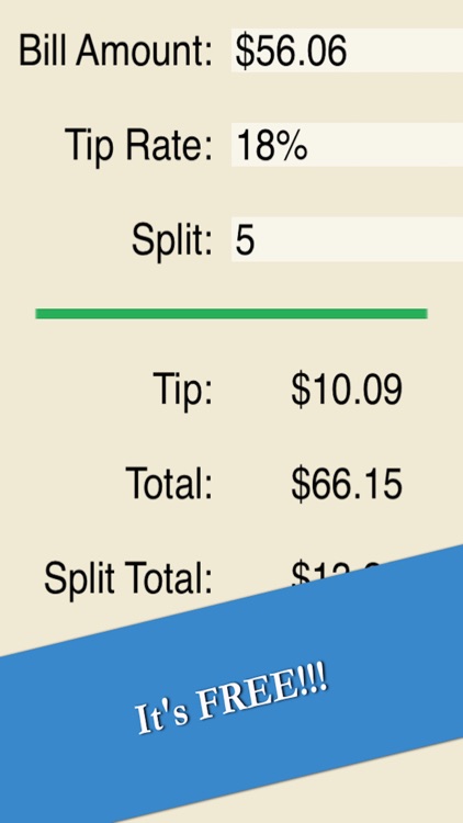 Calculate Tip - Easy Restaurant Gratuity Calculator Free