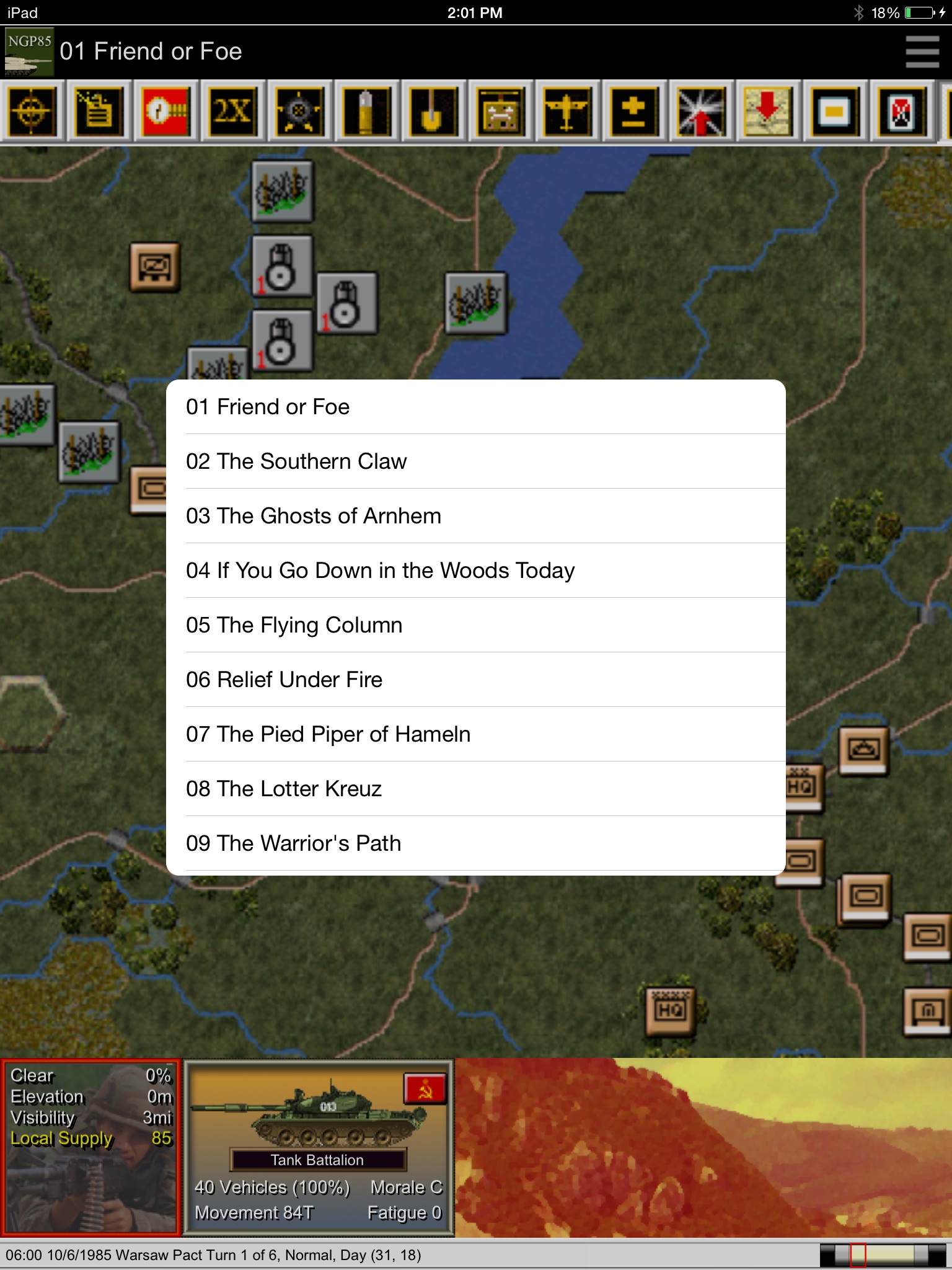 Modern Campaigns - North German Plain '85 screenshot 2