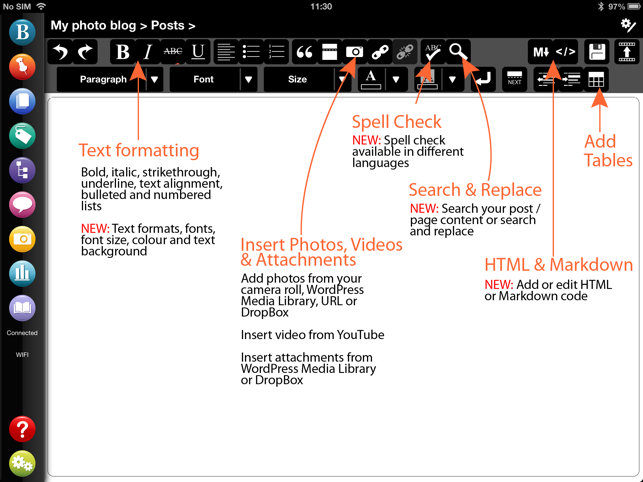 ‎BlogPad Pro for WordPress & Blogger Screenshot