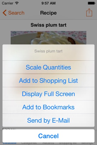 Recipe Organizer Shop'NCook Lite screenshot 2